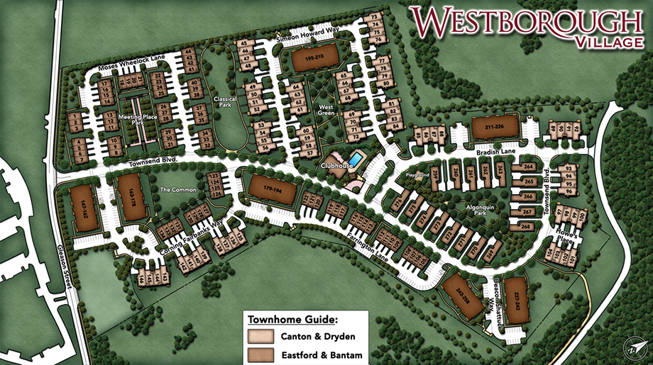 Westborough Village The Terraces Collection luxury new homes in