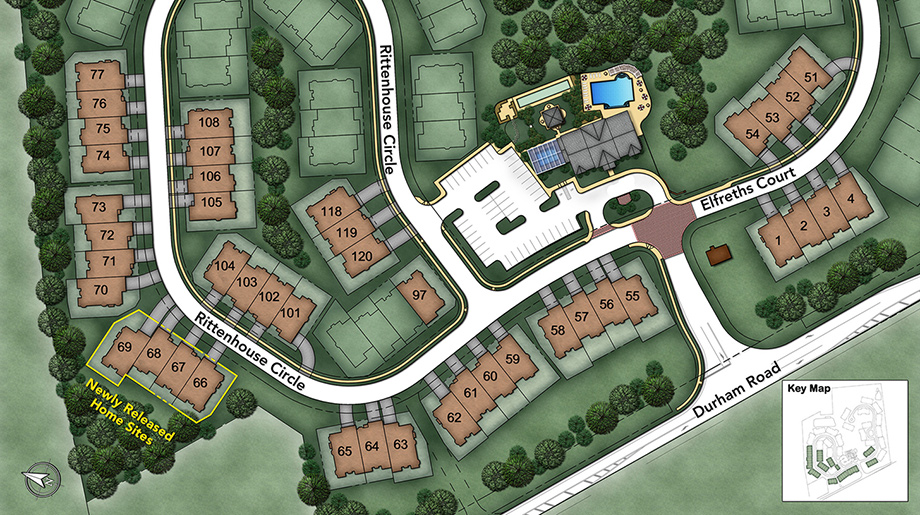 Delancey Court: luxury new homes in Newtown, PA
