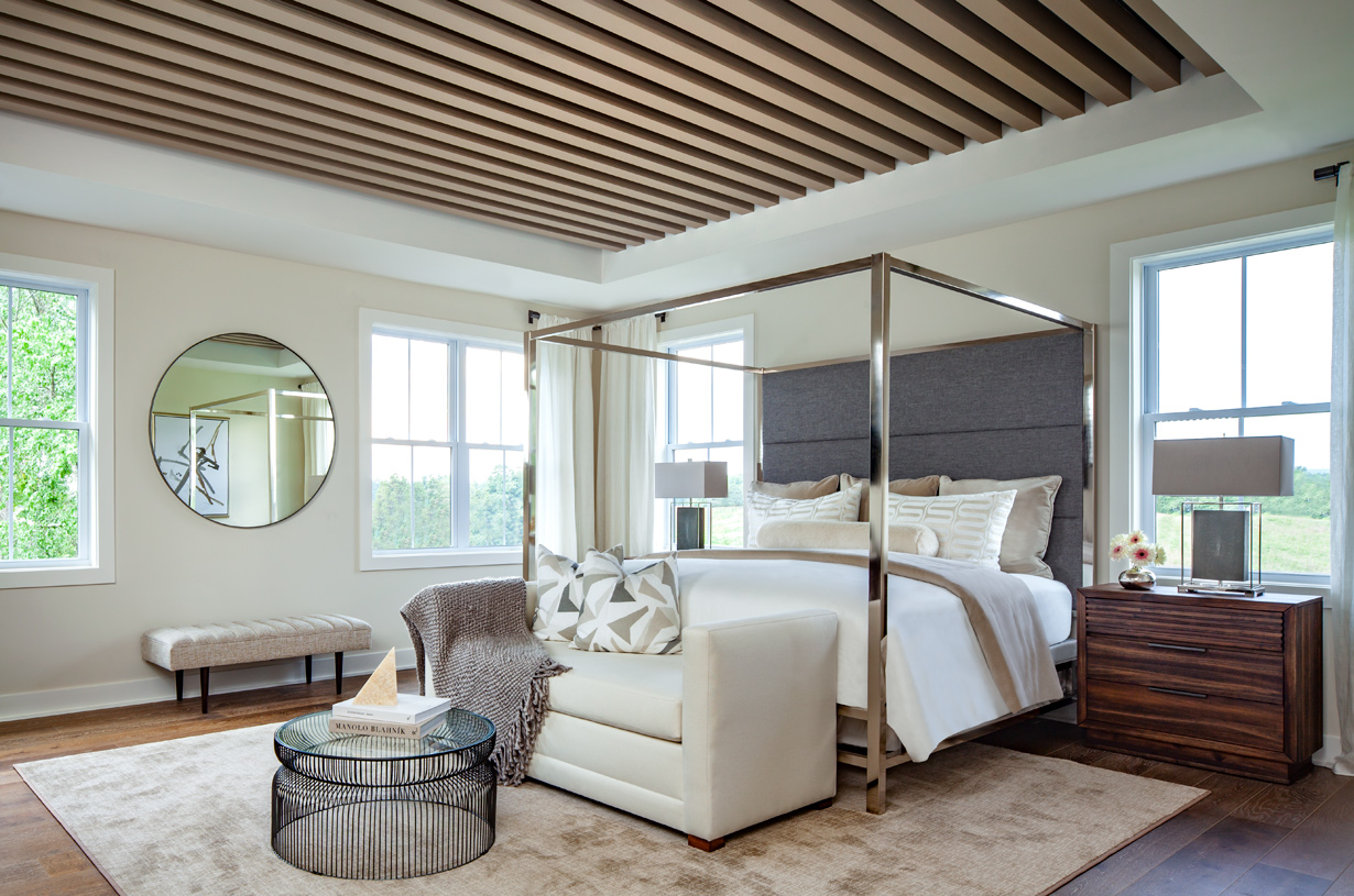 Light-filled spacious primary bedroom suite