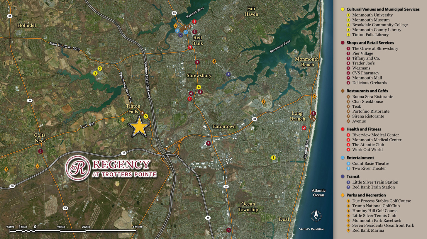 Tinton Falls NJ Active Adult Community Regency at Trotters Pointe