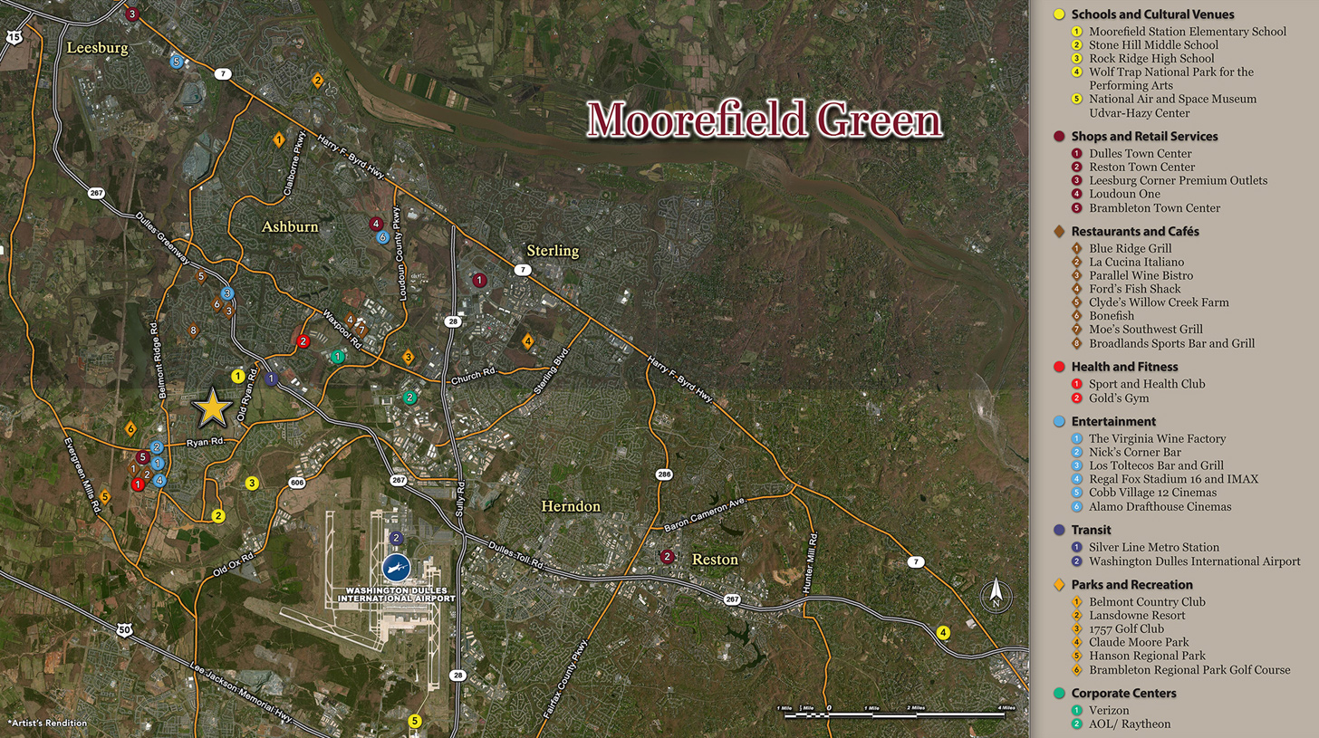 Ashburn VA New Homes Master Planned Community Moorefield Green