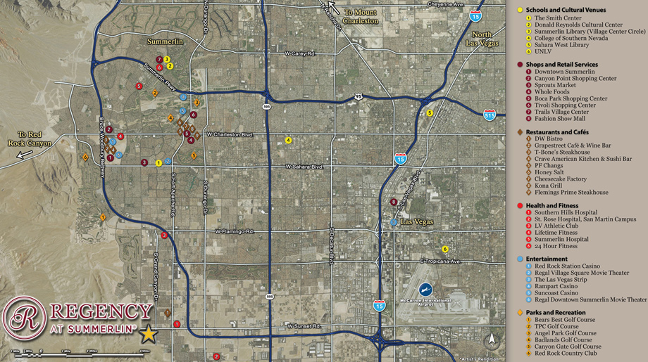 Las Vegas NV New Homes Master Planned Community Regency at Summerlin