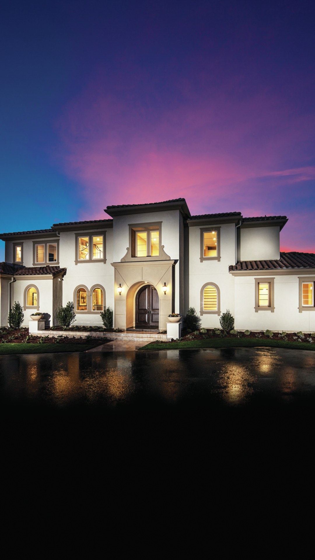 Luxury home with elegant curb appeal