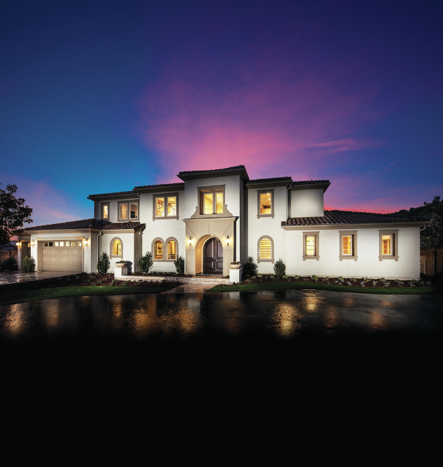 Luxury home with elegant curb appeal