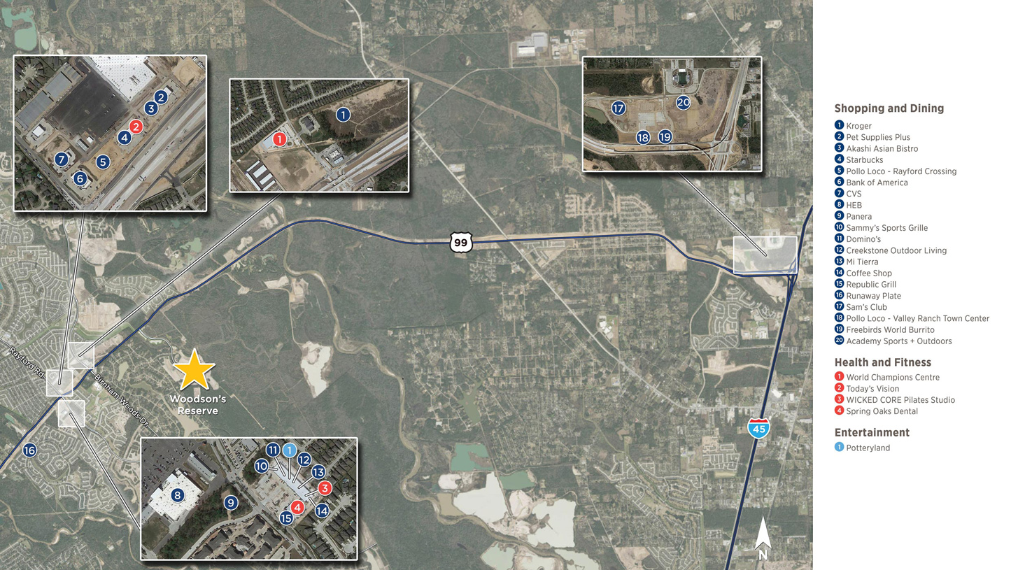 Spring TX New Construction Homes Woodson's Reserve Wooded Bend