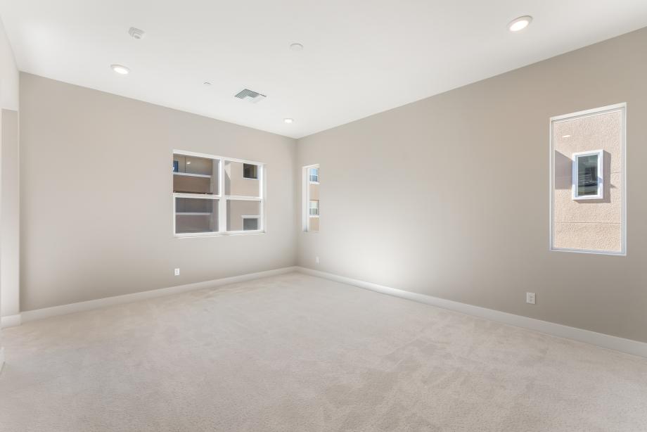 Generous primary bedroom suite