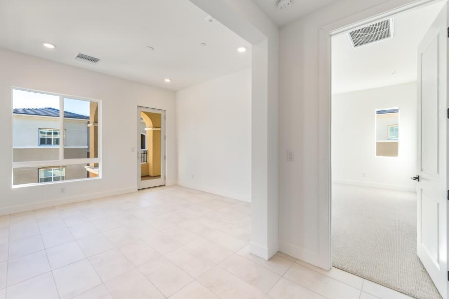 Convenient and generous den space perfect for a home office