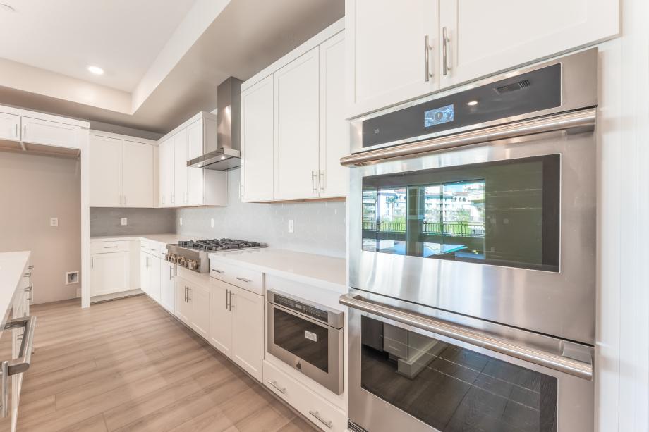 Upgraded hard surface and beautiful tile backsplash