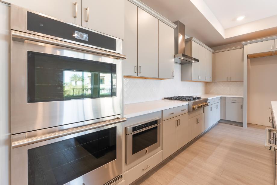 Upgraded hard surface and beautiful tile backsplash