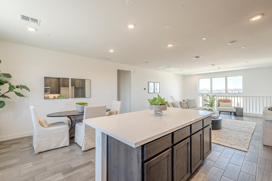 Well-appointed kitchen with gorgeous cabinets and island