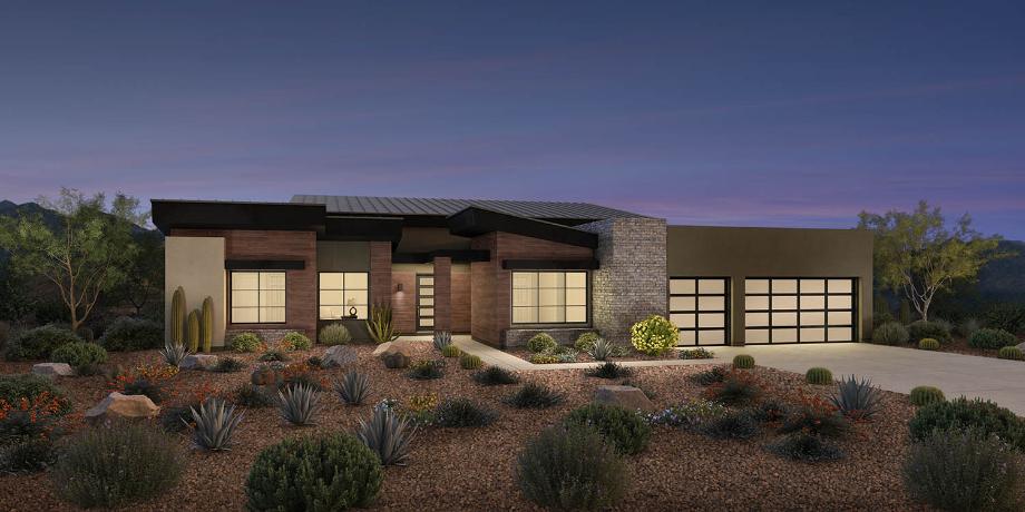 Toll Brothers - Lawrie with Basement Desert Contemporary