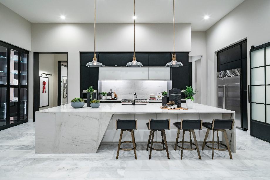 Gorgeous kitchen with oversized island
