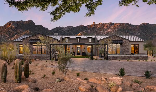 Sunburst Modern Ranch Front Exterior
