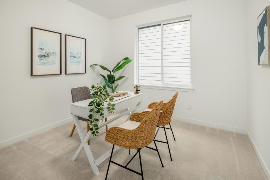 Secondary bedroom is ideal for a home office