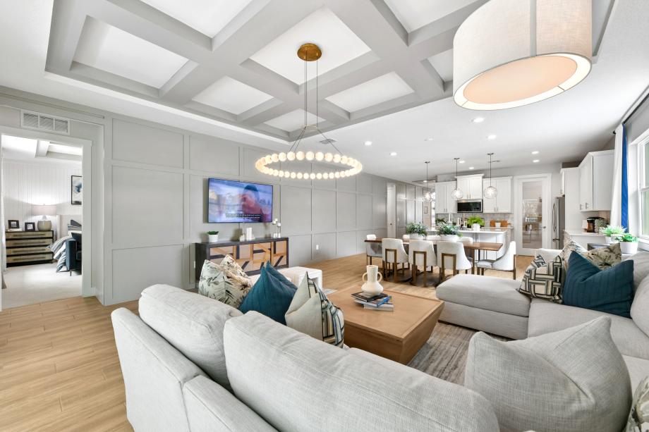 Thoughtfully designed kitchen with expansive counter space and styled finishes