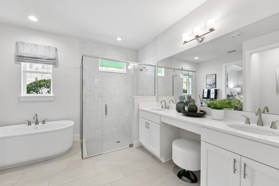 A serene, spa-like space with a sense of everyday luxury