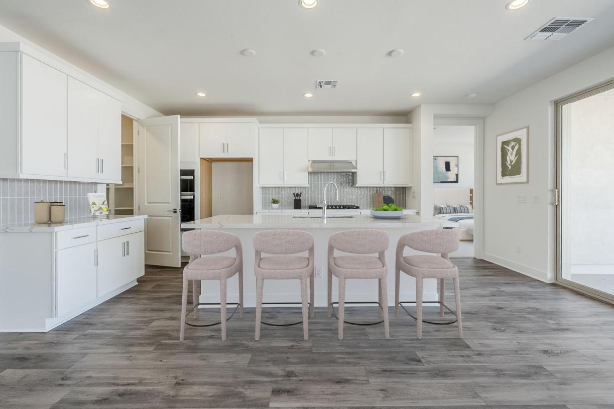 Beautiful kitchen with upgraded cabinets and spacious island