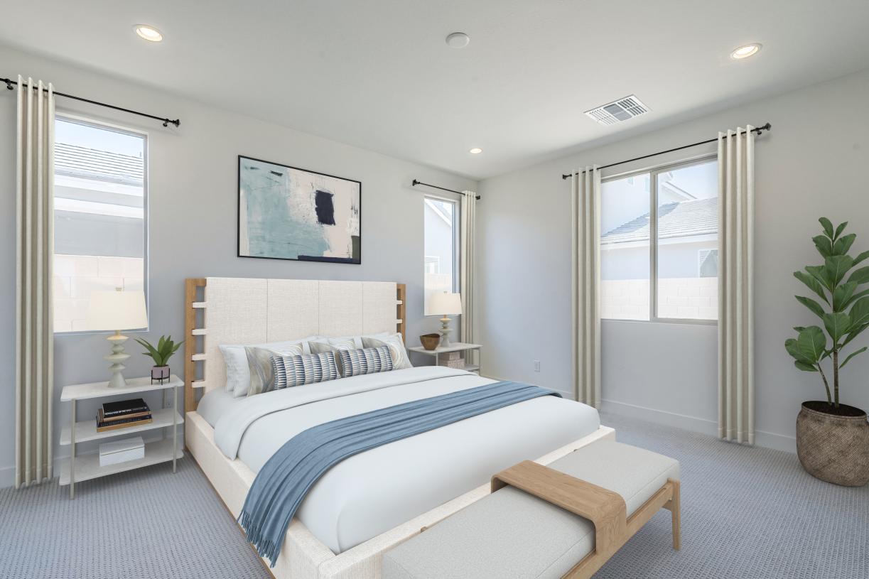 Stunning, spacious primary bedroom suite