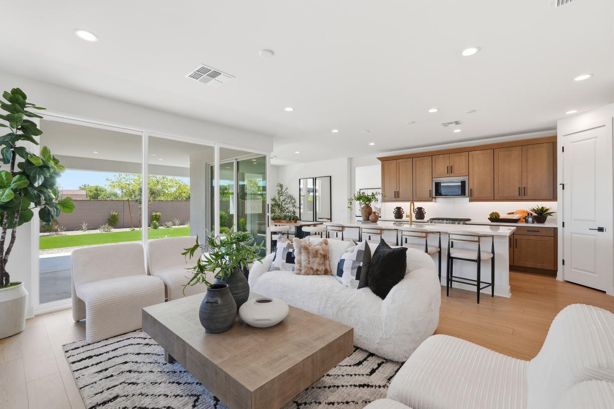 Open floor plan layout