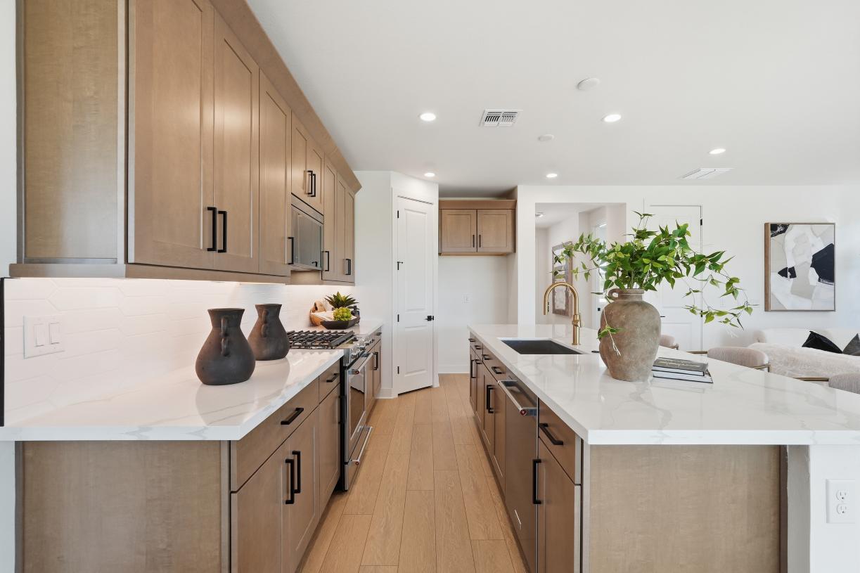Beautiful kitchen with stunning tile backsplash