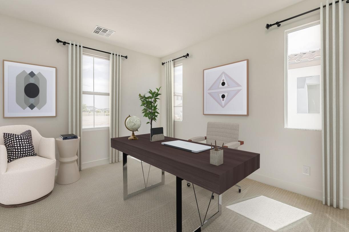 Beautiful home office space with endless design possibilities