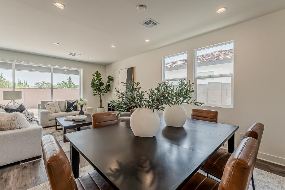 Casual dining area with ample natural lighting