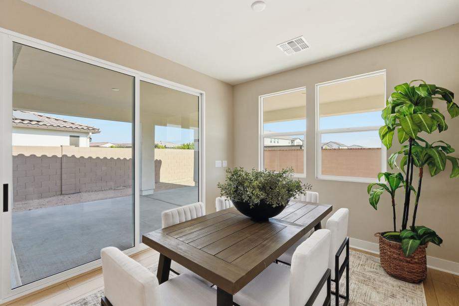 Stunning casual dining area with ample natural light