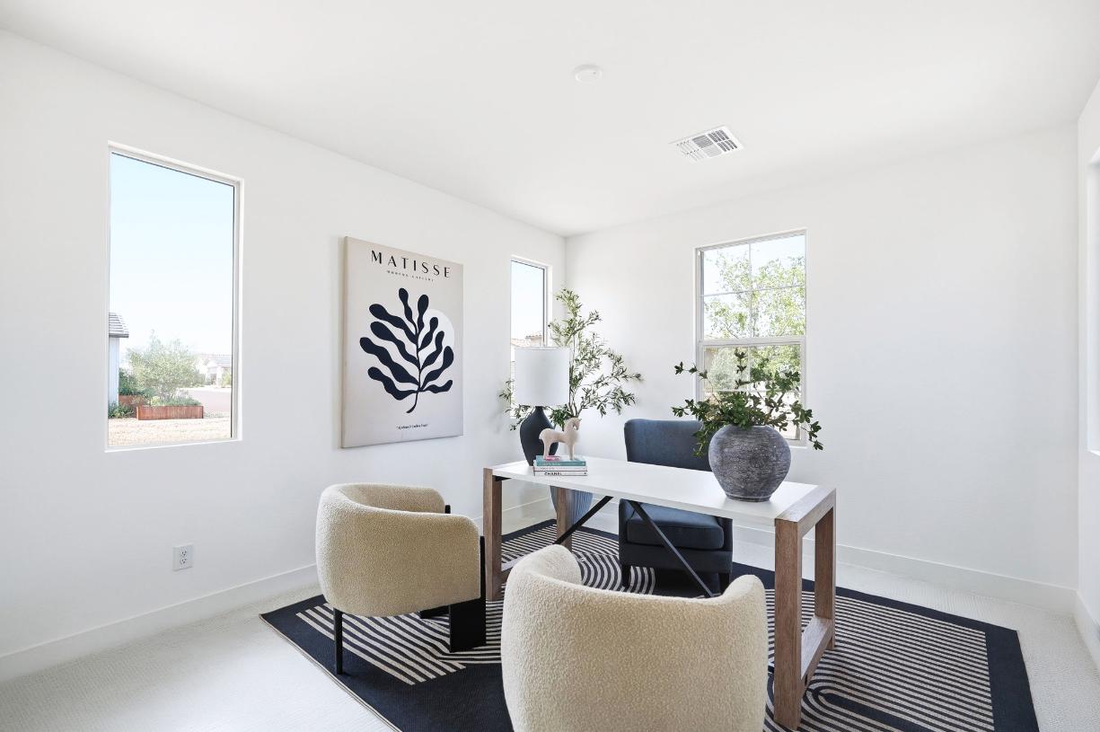 Secondary bedroom can be used as a home office