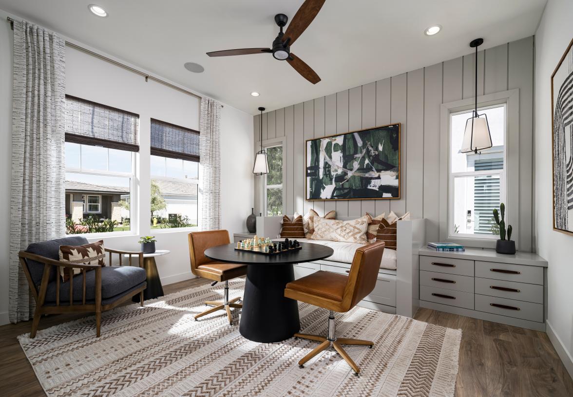 Flex space located off of the front entry, perfect for a game room