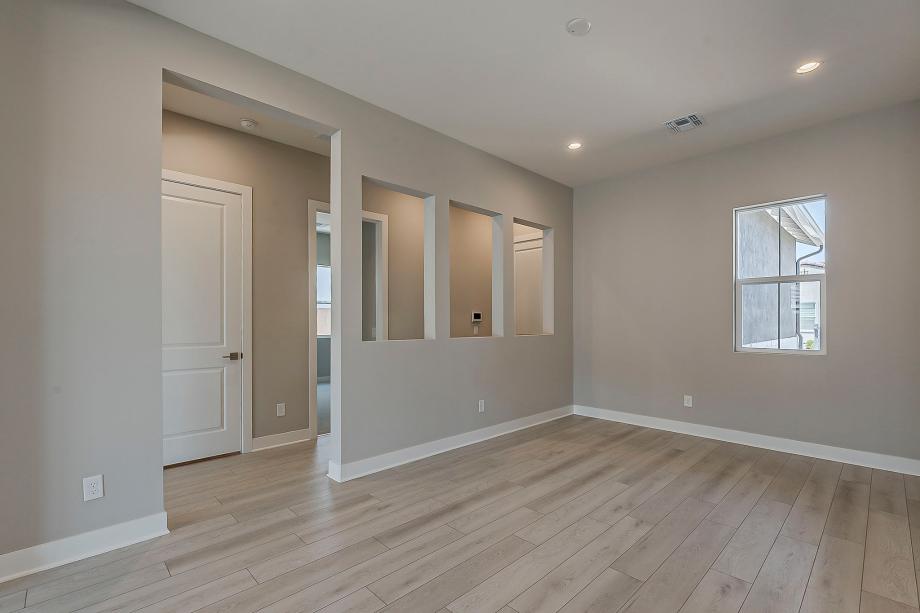 Dining room located directly off of the foyer