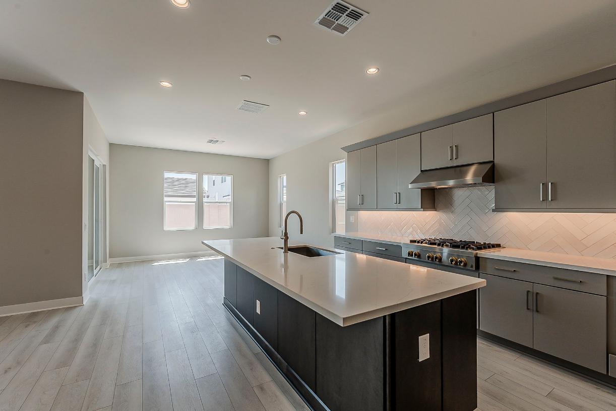 Stunning kitchen with upgraded cabinets and spacious island