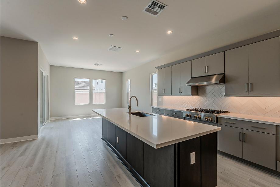 Stunning kitchen with upgraded cabinets and spacious island