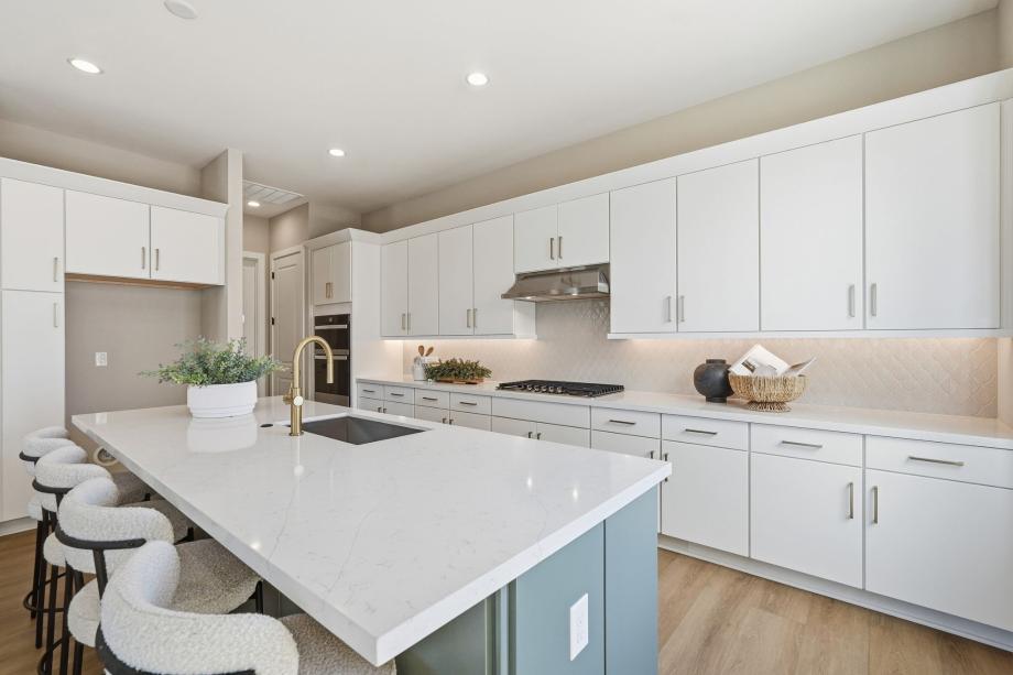 Beautiful kitchen with upgraded cabinets and spacious island