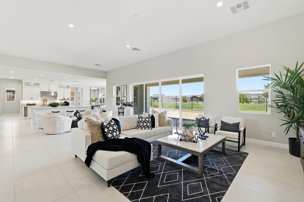 Open floor plan layout
