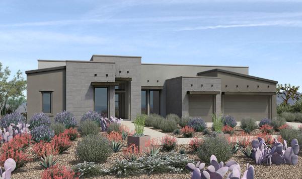 Mayne Desert Contemporary Front Exterior