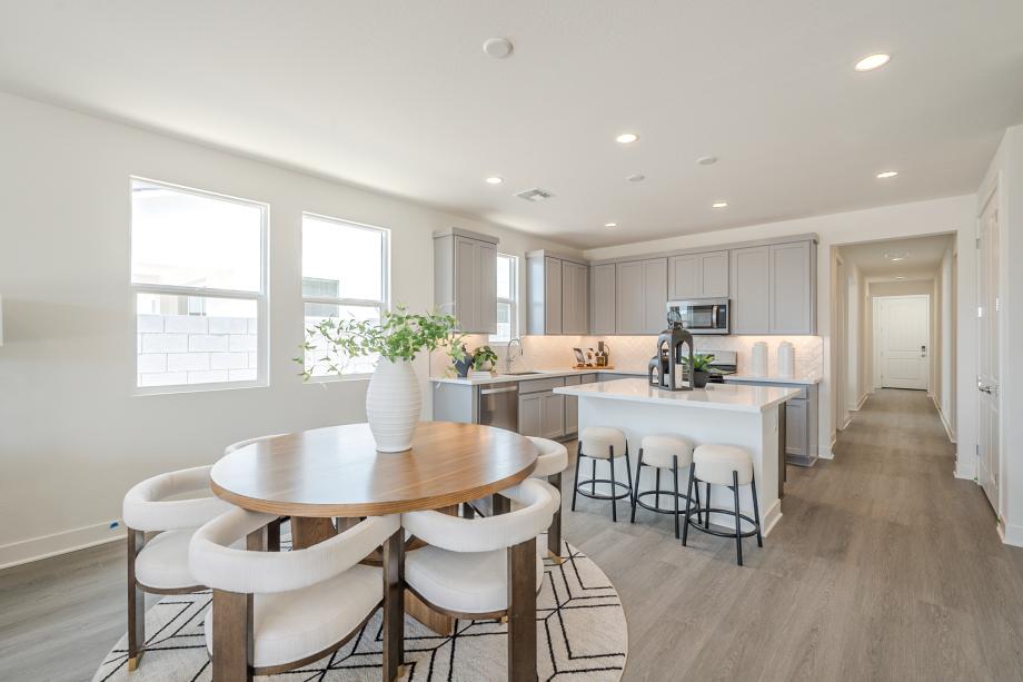 Stunning casual dining area with ample natural light
