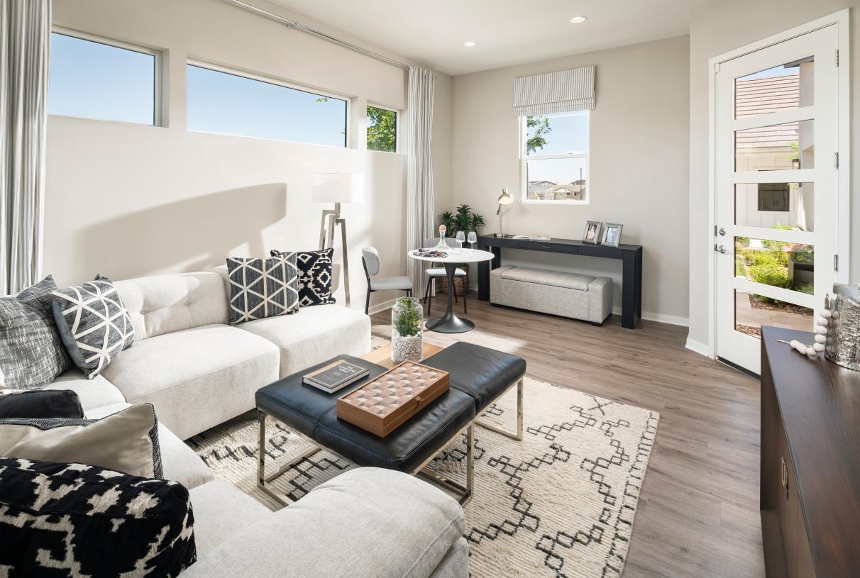 Attached guest casita with private living space and separate entry