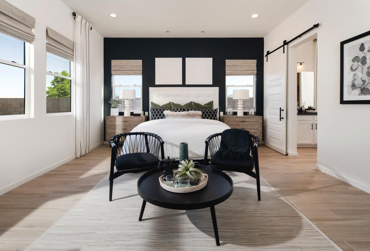 Beautiful primary bedroom suites with ample natural light