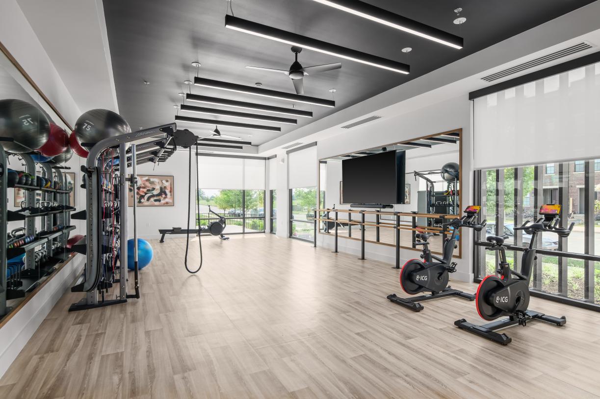Clubhouse fitness studio