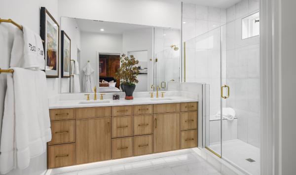 Spa-like primary bathroom