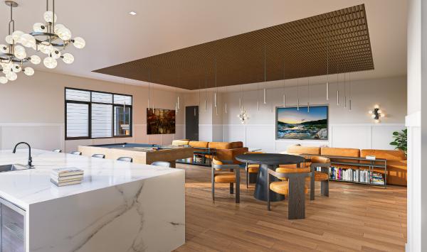 Impressive entertainment lounge