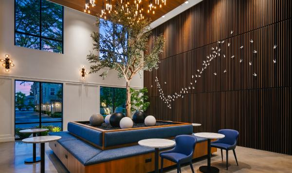 Stunning lobby spaces