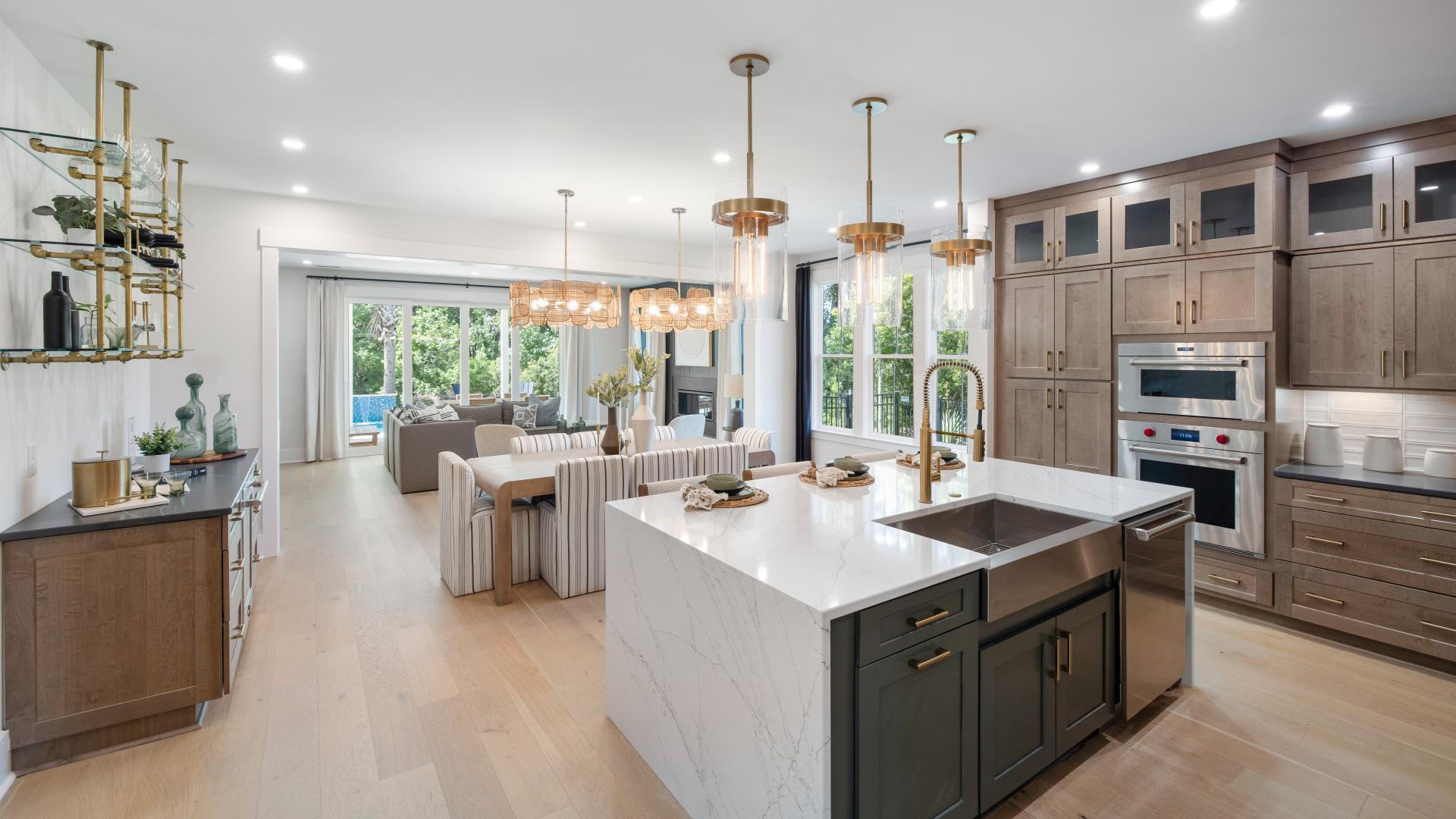 Open-concept design with seamless flow between kitchen, dining, and great room