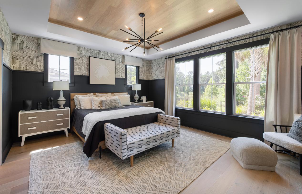 Luxurious first- or second-floor primary bedroom suites