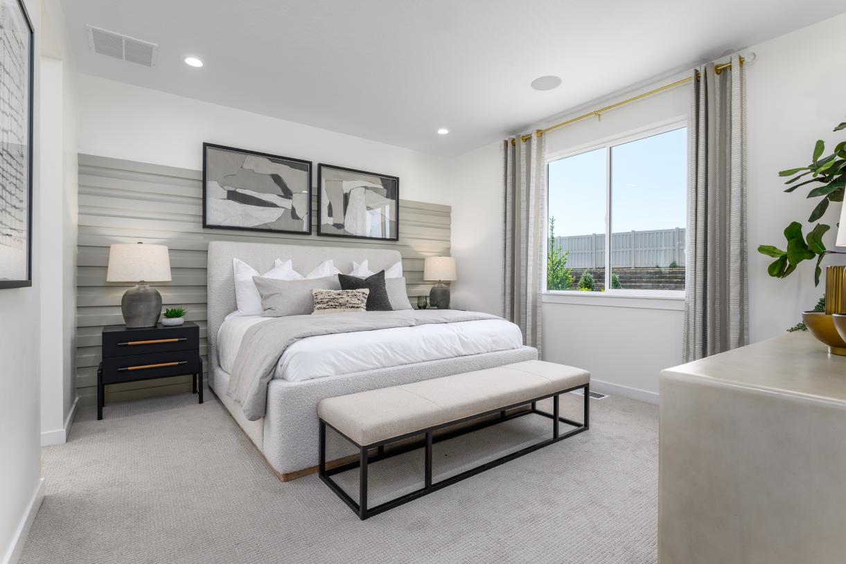 Warm and cozy primary bedrooms