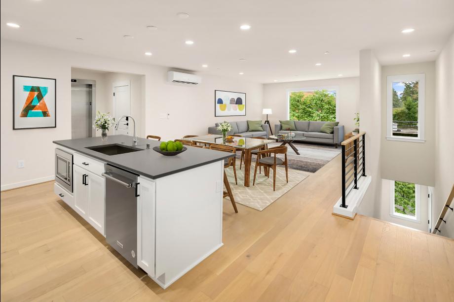 Open concept floor plan is an entertainer's dream