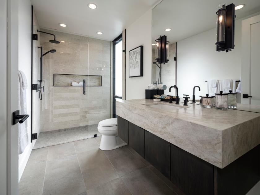 Beautiful spa-like bathroom with oversized walk-in shower