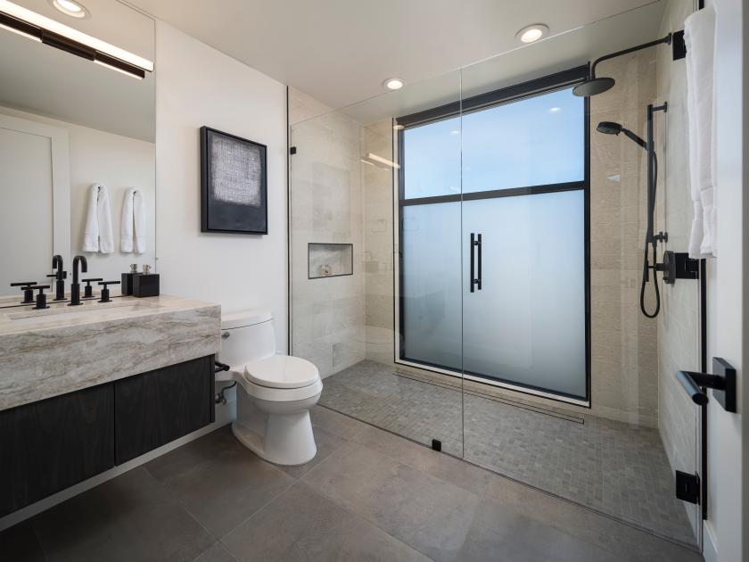 Beautiful spa-like bathroom with oversized walk-in shower