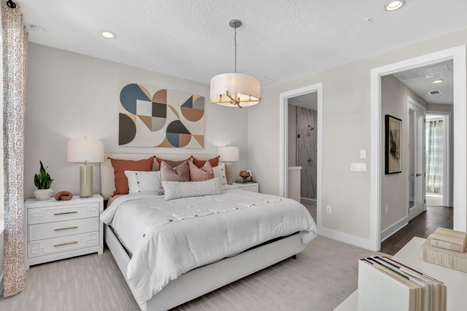 Spacious primary bedroom
