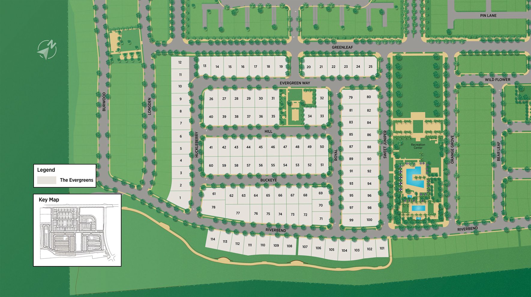The Evergreens at The Meadows Site Plan